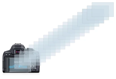 Immagine del dispositivo Canon EOS 850D con un'ampia varietà di protezioni per lo schermo.