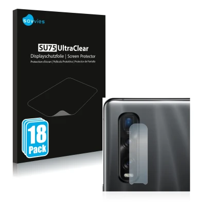 Parte frontale di una confezione del prodotto con il logo del marchio Savvies. Accanto è raffigurato il dispositivo Oppo Find 