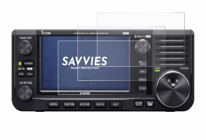 Immagine del dispositivo Icom IC-705 con un'ampia varietà di protezioni per lo schermo.