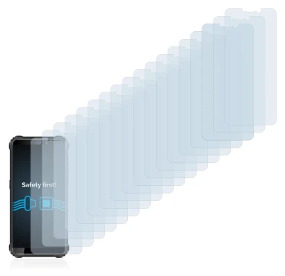 Immagine del dispositivo Oukitel WP5 con un'ampia varietà di protezioni per lo schermo.