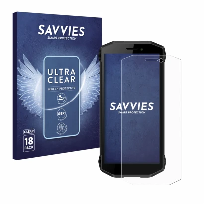 Parte frontale di una confezione del prodotto con il logo del marchio Savvies. Accanto è raffigurato il dispositivo Evolveo St