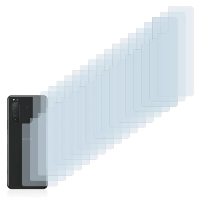 Immagine del dispositivo Sony Xperia 5 II (Posteriore) con un'ampia varietà di protezioni per lo schermo.
