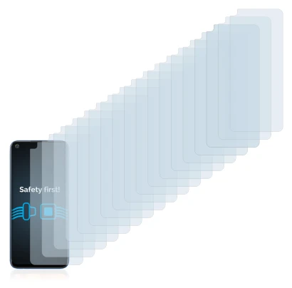 Immagine del dispositivo realme 7 con un'ampia varietà di protezioni per lo schermo.