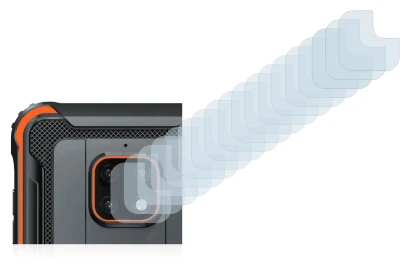 Immagine del dispositivo Blackview BV4900 Pro (SOLO Fotocamera) con un'ampia varietà di protezioni per lo schermo.