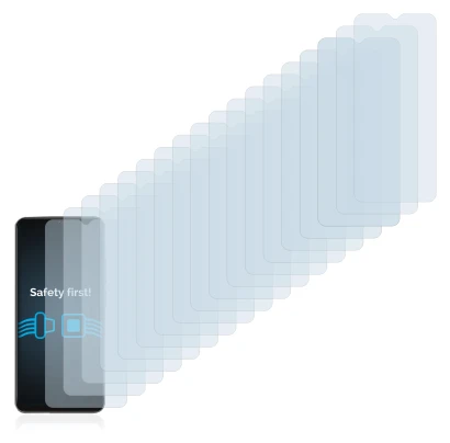 Immagine del dispositivo Blackview A70 con un'ampia varietà di protezioni per lo schermo.