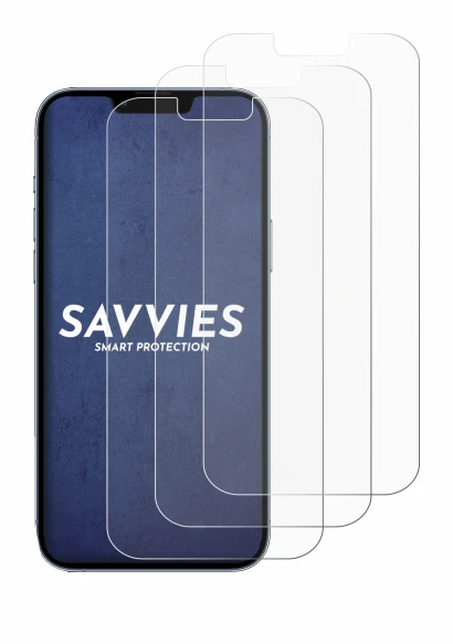 Immagine del dispositivo Apple iPhone 13 Pro Max con un'ampia varietà di protezioni per lo schermo.