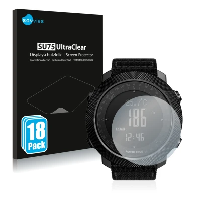 Parte frontale di una confezione del prodotto con il logo del marchio Savvies. Accanto è raffigurato il dispositivo North Edge