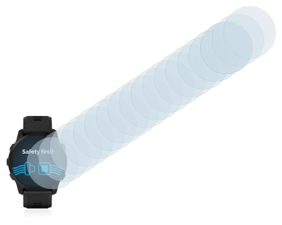 Immagine del dispositivo Garmin Forerunner 945 LTE con un'ampia varietà di protezioni per lo schermo.