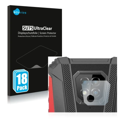 Parte frontale di una confezione del prodotto con il logo del marchio Savvies. Accanto è raffigurato il dispositivo Ulefone Ar