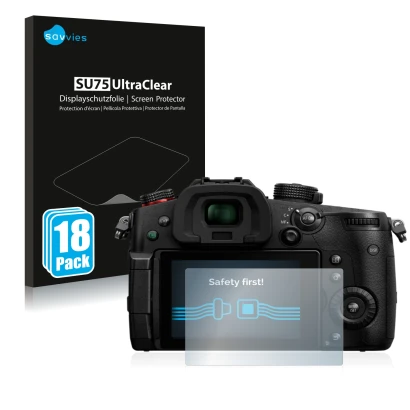 Parte frontale di una confezione del prodotto con il logo del marchio Savvies. Accanto è raffigurato il dispositivo Panasonic 