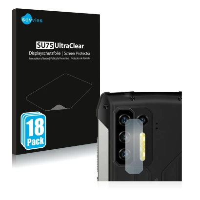 Parte frontale di una confezione del prodotto con il logo del marchio Savvies. Accanto è raffigurato il dispositivo Ulefone Po