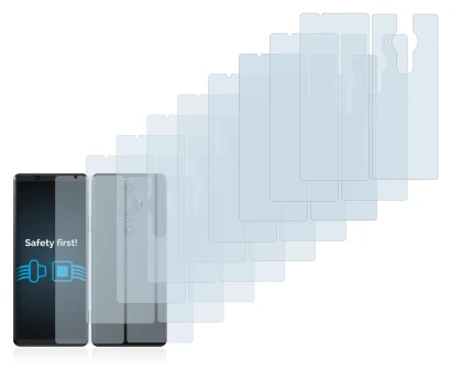 Immagine del dispositivo Sony Xperia Pro-I (Fronte+Retro) con un'ampia varietà di protezioni per lo schermo.