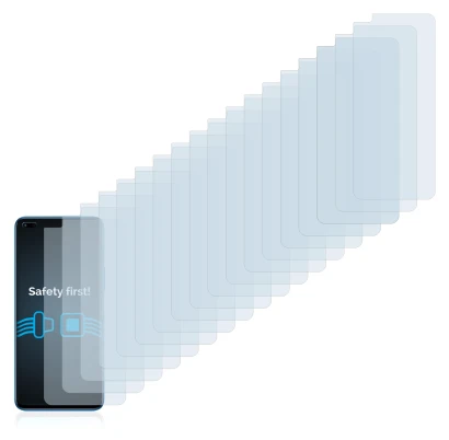 Immagine del dispositivo Honor 50 Lite con un'ampia varietà di protezioni per lo schermo.