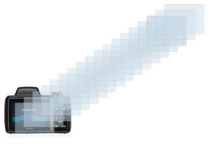 Immagine del dispositivo Kodak Pixpro AZ525 con un'ampia varietà di protezioni per lo schermo.