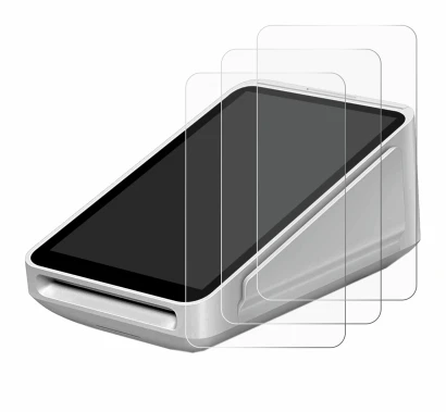 Immagine del dispositivo Square Terminal con un'ampia varietà di protezioni per lo schermo.