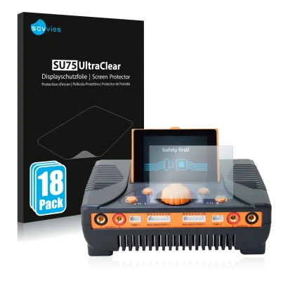 Parte frontale di una confezione del prodotto con il logo del marchio Savvies. Accanto è raffigurato il dispositivo Junsi iCha