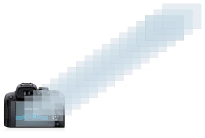 Immagine del dispositivo Canon EOS R10 con un'ampia varietà di protezioni per lo schermo.