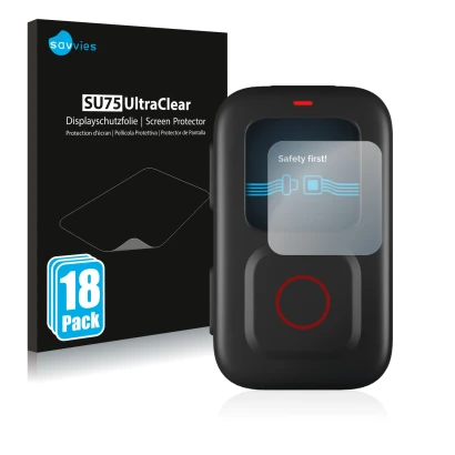 Parte frontale di una confezione del prodotto con il logo del marchio Savvies. Accanto è raffigurato il dispositivo GoPro Remo