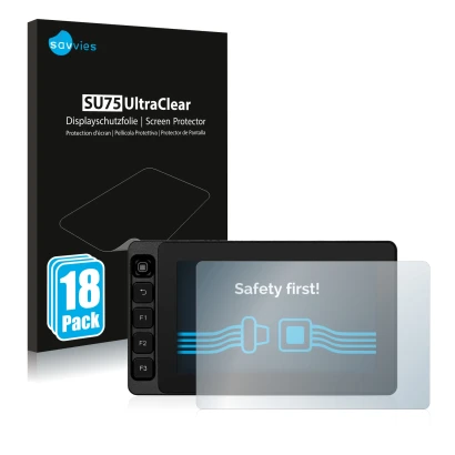 Parte frontale di una confezione del prodotto con il logo del marchio Savvies. Accanto è raffigurato il dispositivo SmallHD Ul