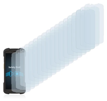 Immagine del dispositivo Zebra TC73 con un'ampia varietà di protezioni per lo schermo.
