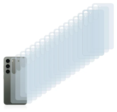 Immagine del dispositivo Samsung Galaxy S23 (Posteriore) con un'ampia varietà di protezioni per lo schermo.