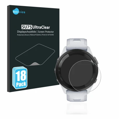 Parte frontale di una confezione del prodotto con il logo del marchio Savvies. Accanto è raffigurato il dispositivo Garmin For
