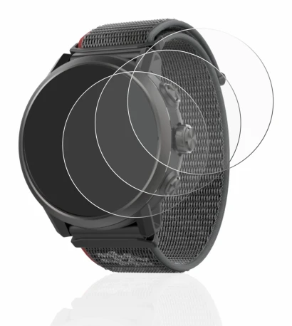 Immagine del dispositivo Coros Apex 2 con un'ampia varietà di protezioni per lo schermo.