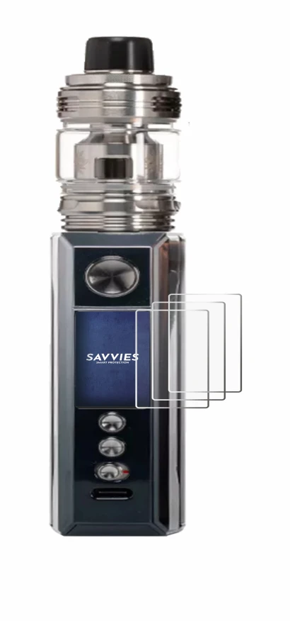 Immagine del dispositivo Voopoo Drag M100S con un'ampia varietà di protezioni per lo schermo.