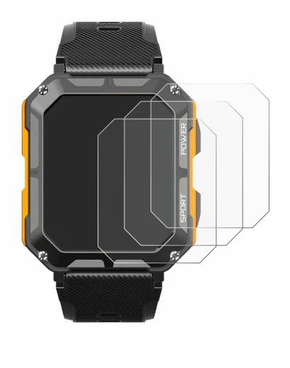 Immagine del dispositivo Njord Gear The Indestructible Smartwatch con un'ampia varietà di protezioni per lo schermo.