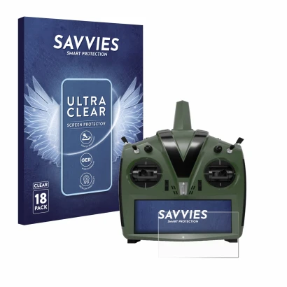 Parte frontale di una confezione del prodotto con il logo del marchio Savvies. Accanto è raffigurato il dispositivo VBar Contr