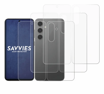 Immagine del dispositivo Samsung Galaxy S24 FE (Fronte+Retro) con un'ampia varietà di protezioni per lo schermo.