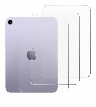 Immagine del dispositivo Apple iPad Mini 7 2024 (Posteriore) con un'ampia varietà di protezioni per lo schermo.