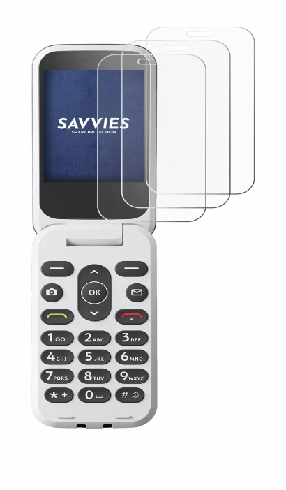 Immagine del dispositivo Doro 2820 con un'ampia varietà di protezioni per lo schermo.