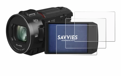 Immagine del dispositivo Panasonic HC-VX3 con un'ampia varietà di protezioni per lo schermo.