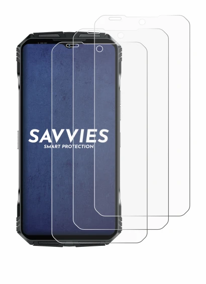 Immagine del dispositivo Doogee S118 Pro con un'ampia varietà di protezioni per lo schermo.