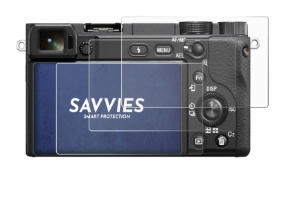 Immagine del dispositivo Sony Alpha 6100A con un'ampia varietà di protezioni per lo schermo.