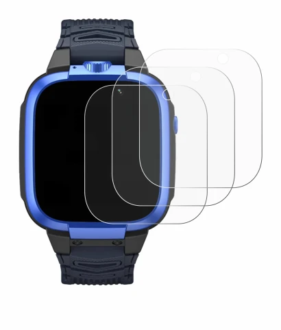 Immagine del dispositivo Xiaomi Mibro Kids Z3 con un'ampia varietà di protezioni per lo schermo.