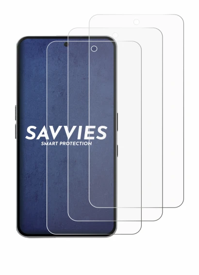 Immagine del dispositivo Nothing Phone (3a) Pro con un'ampia varietà di protezioni per lo schermo.