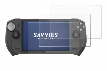 Immagine del dispositivo Zotac Gaming Zone con un'ampia varietà di protezioni per lo schermo.