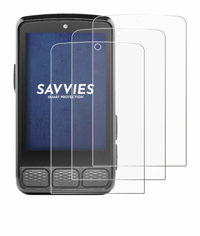 Immagine del dispositivo Wahoo Elemnt Roam 3 con un'ampia varietà di protezioni per lo schermo.