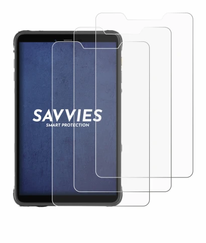 Immagine del dispositivo Ulefone Armor Pad Pro con un'ampia varietà di protezioni per lo schermo.
