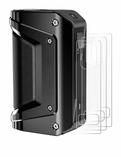 Immagine del dispositivo GeekVape Aegis Legend 3 con un'ampia varietà di protezioni per lo schermo.