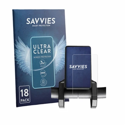 Parte frontale di una confezione del prodotto con il logo del marchio Savvies. Accanto è raffigurato il dispositivo Joyor S8-S