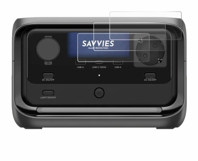 Immagine del dispositivo EcoFlow River 3 Plus con un'ampia varietà di protezioni per lo schermo.
