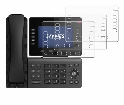 Immagine del dispositivo Snom D865 con un'ampia varietà di protezioni per lo schermo.