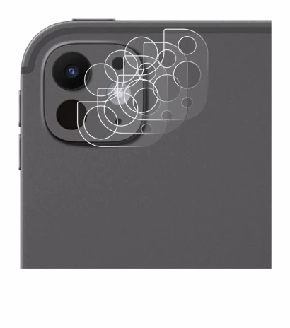 Immagine del dispositivo Apple iPad Pro 11" 2025 (SOLO Fotocamera) con un'ampia varietà di protezioni per lo schermo.