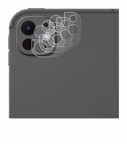Immagine del dispositivo Apple iPad Pro 13" 2025 (SOLO Fotocamera) con un'ampia varietà di protezioni per lo schermo.