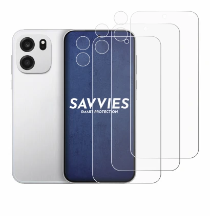 Immagine del dispositivo OnePlus Turbo 6V (Fronte+Fotocamera) con un'ampia varietà di protezioni per lo schermo.