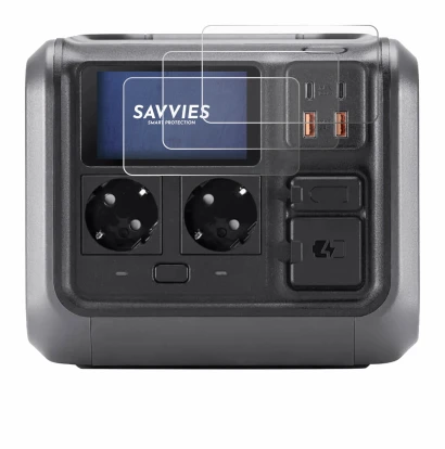 Immagine del dispositivo DJI Power 500 con un'ampia varietà di protezioni per lo schermo.