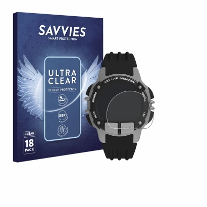 Parte frontale di una confezione del prodotto con il logo del marchio Savvies. Accanto è raffigurato il dispositivo Timex Iron
